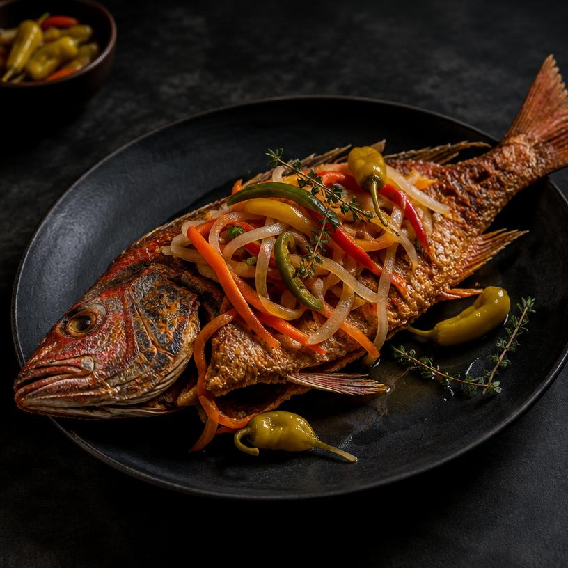 Whole Red Snapper Escovitch